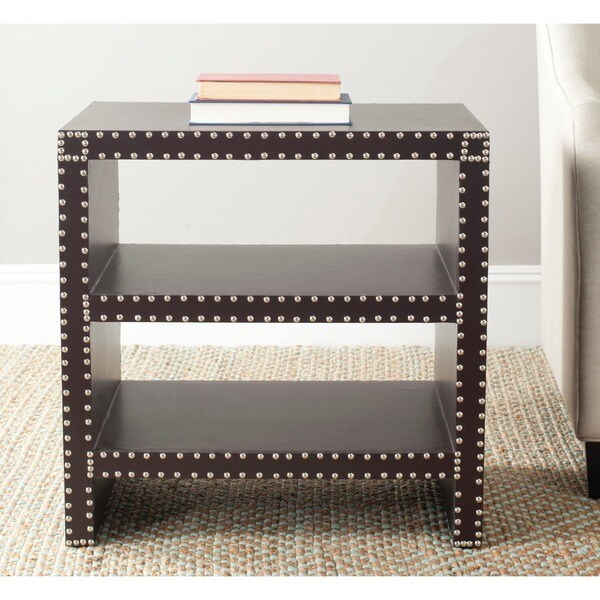 Shop Safavieh Lacey Charcoal Grey Side Table Free Shipping Today