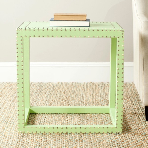 Shop Safavieh Lena Light Green End Table On Sale Free Shipping