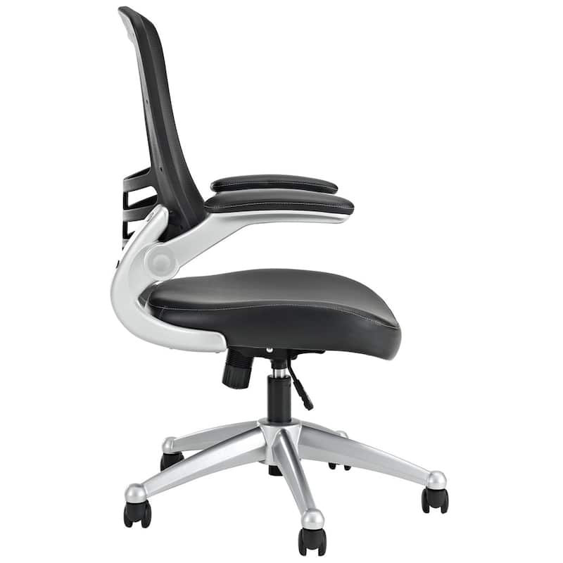 Porch & Den Williamsburg Mesh Back and Leatherette Seat Office Chair