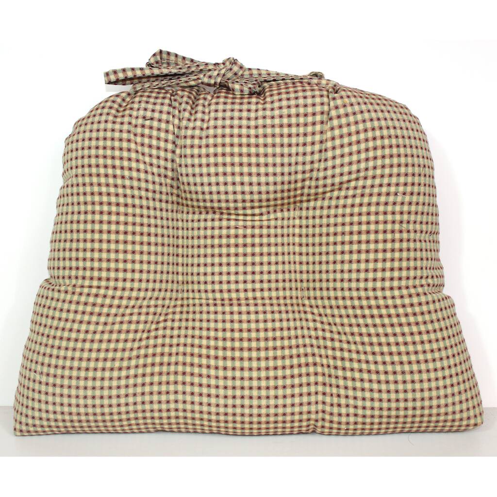 RLF HOME Colburn Caynon Burgundy Chair Pads (Set of 2)