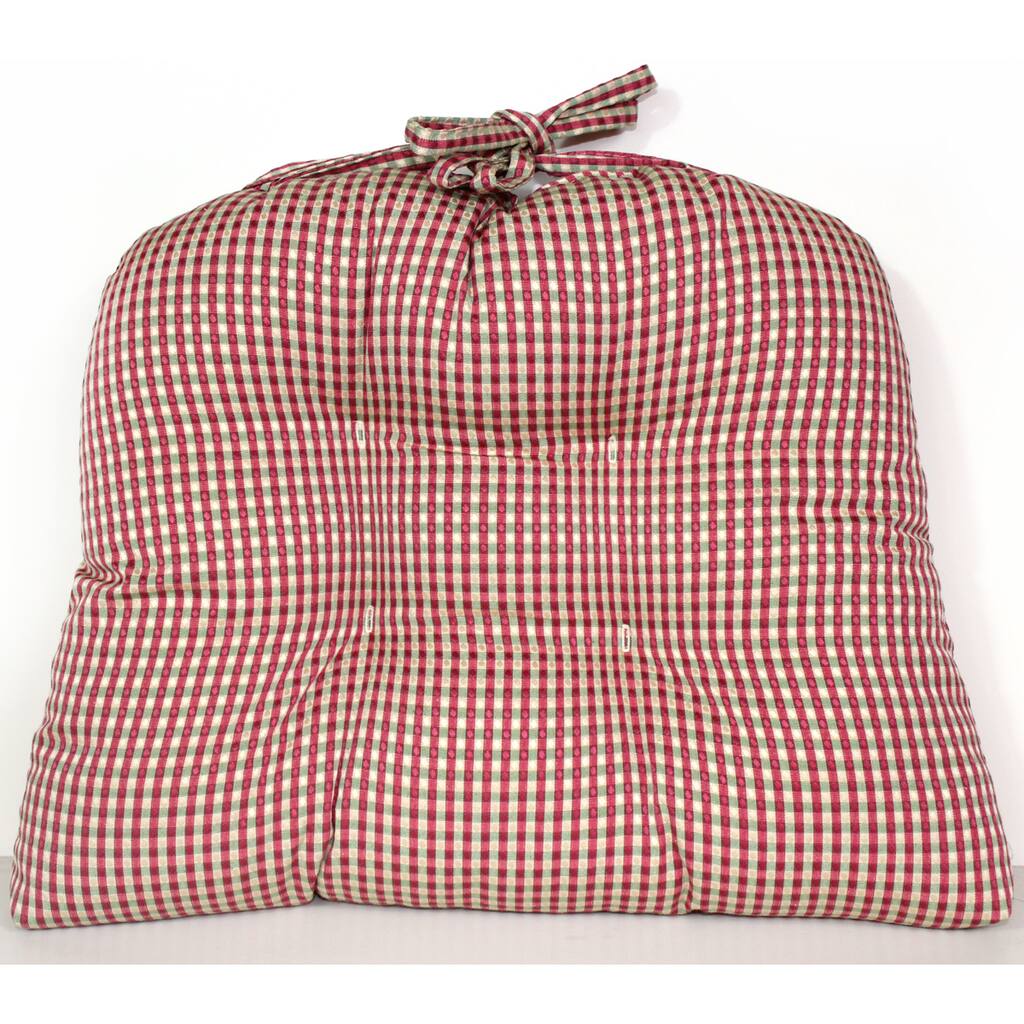 RLF HOME Colburn Geranium Rose Chair Pads (Set of 2)