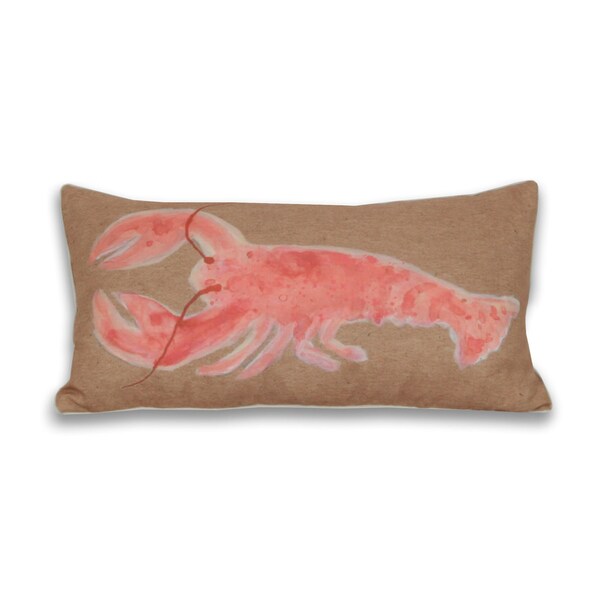 Water Color Lobster 12 x 24 inch Decorative Pillow Thro Throw Pillows