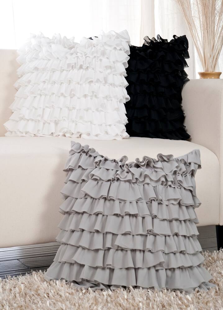 Shop Candice Olson Decorative Ipo Ruffled Decorative Pillow Free