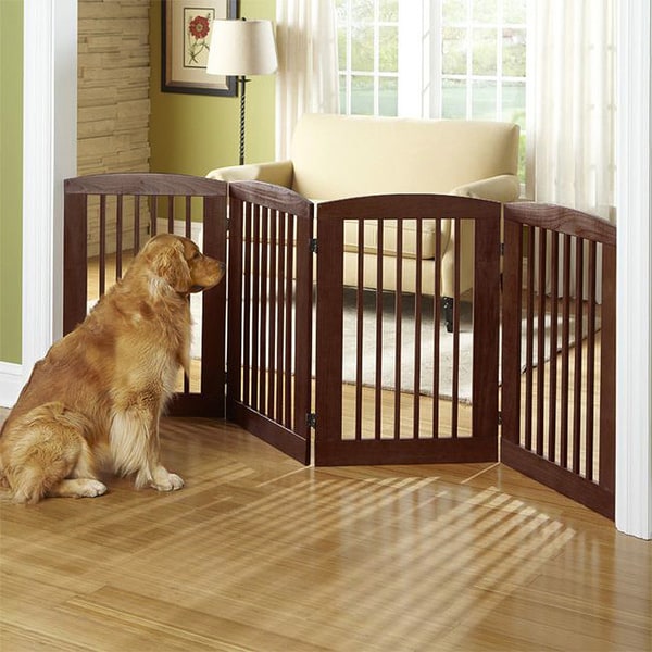 Dynamic Accents 36-inch High Wood Panel Pet Gate - Free ...