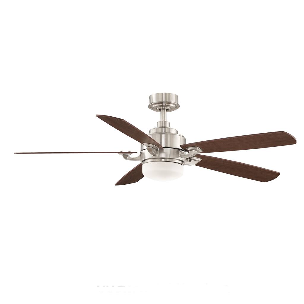 Fanimation Benito 52-inch Brushed Nickel 1-light Ceiling Fan