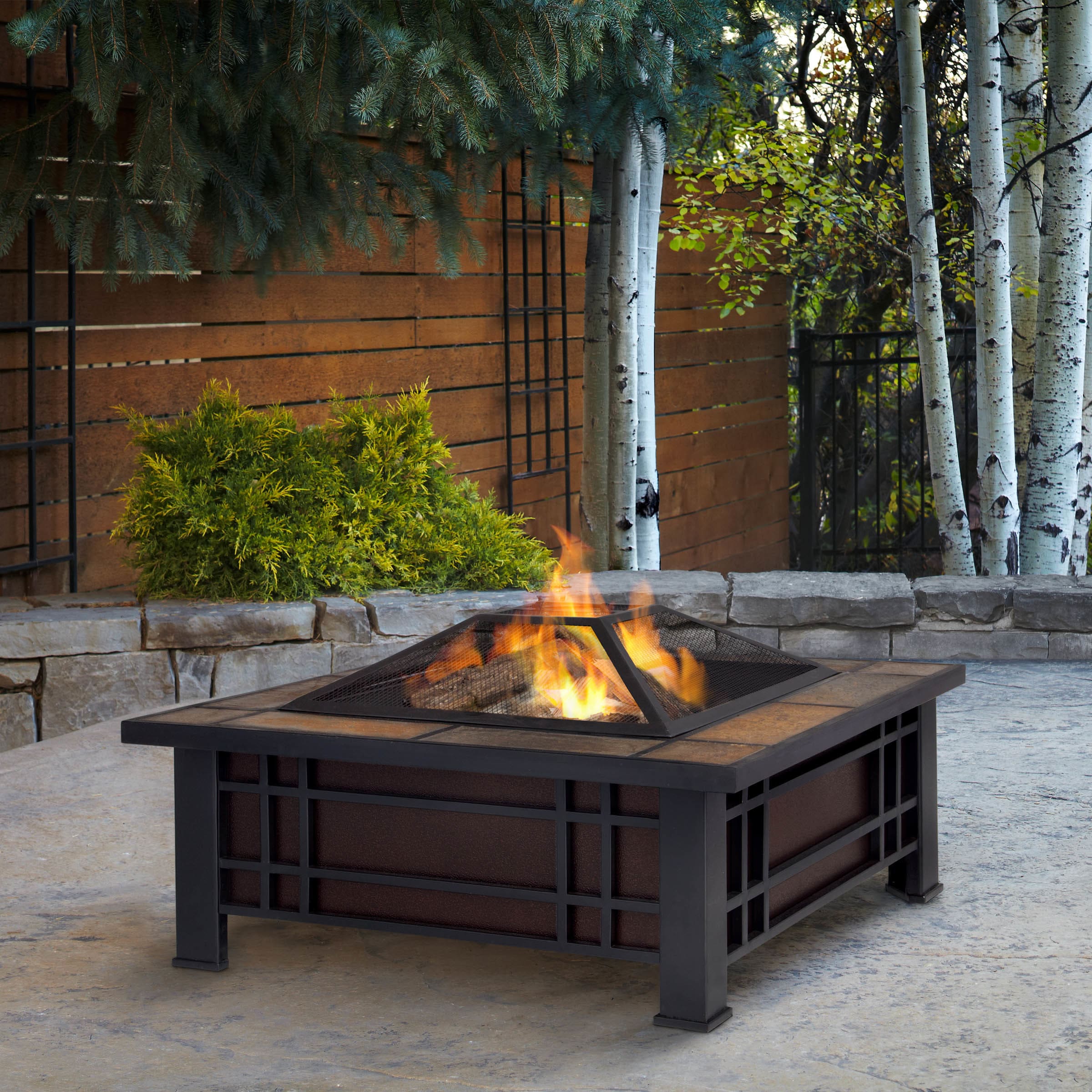 Shop Morrison Outdoor Fire Pit Free Shipping Today Overstock