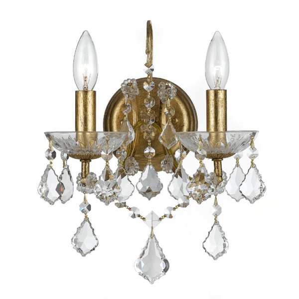 Filmore 2 light Wall Sconce in Antique Gold  ™ Shopping