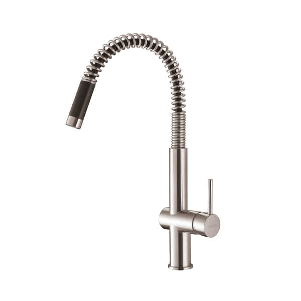 Shop Ruvati Stainless Steel Modern Pullout Kitchen Faucet Free