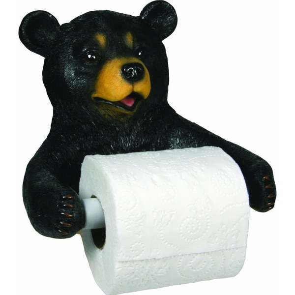 Rivers Edge Wallmount Cute Bear Toilet Paper Holder Rivers Edge Products Bath Accessories