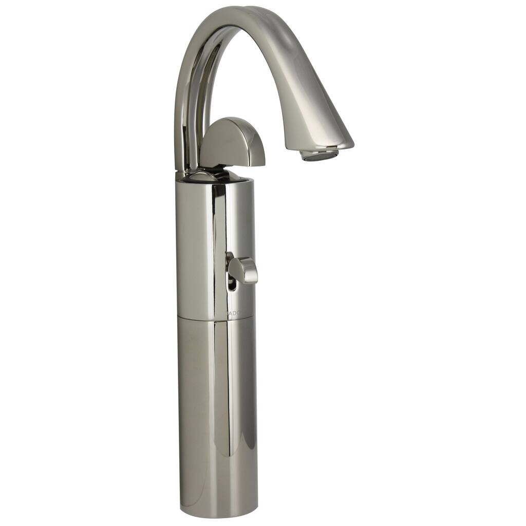 Jado Platinum Nickel Arcato Monoblock Vessel Faucet with Pop-Up