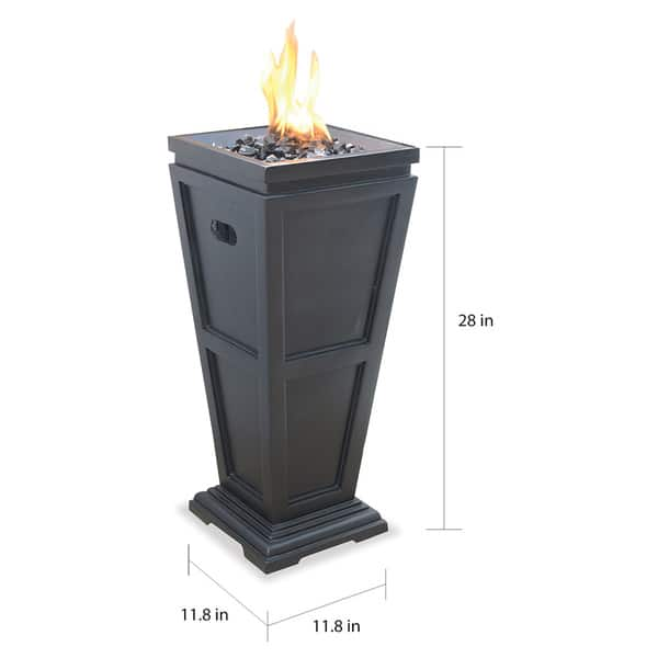 Shop Uniflame Lp Gas Column Fire Pit Overstock 7873805