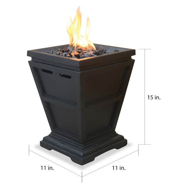 Shop Uniflame Lp Gas Column Small Fire Pit Overstock 7873807