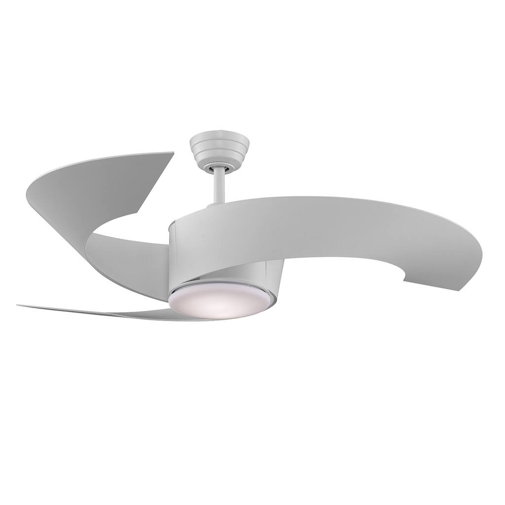 Fanimation 52-inch Matte White 2-light Ceiling Fan