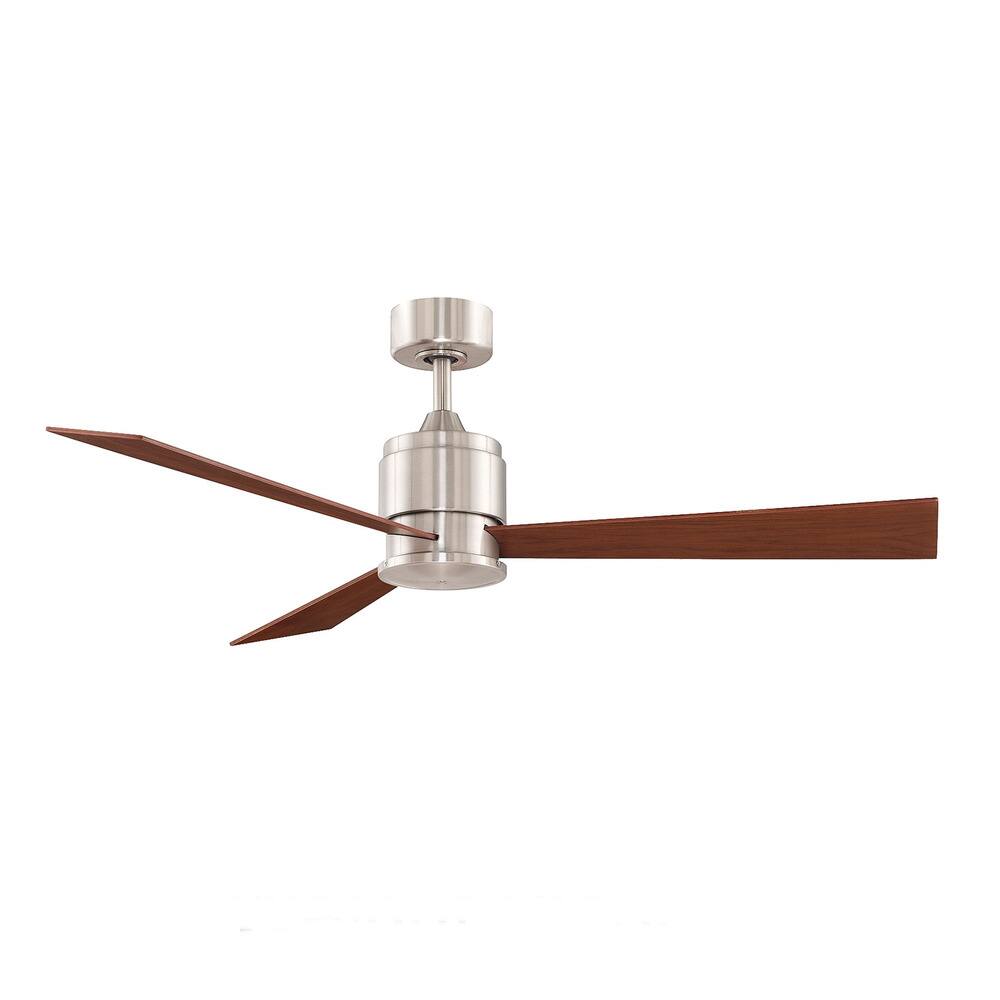 Zonix 54 inch Brushed Nickel with Cherry/Walnut Reversible Blades