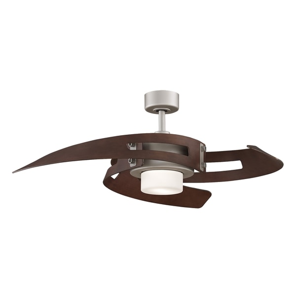 Fanimation Satin Nickel 2 light Ceiling Fan   15260011  