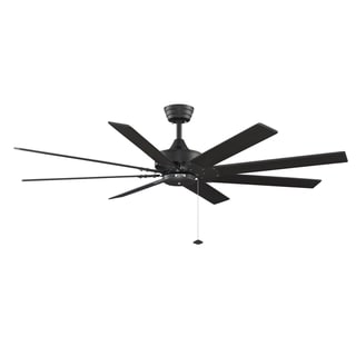 Fanimation Levon 63 inch Indoor Ceiling Fan - Black with Black blades
