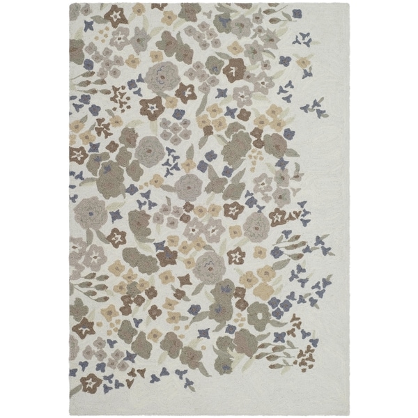 Martha Stewart by Safavieh Watercolor Garden Cloud Wool Rug - 7'9 x 9'9