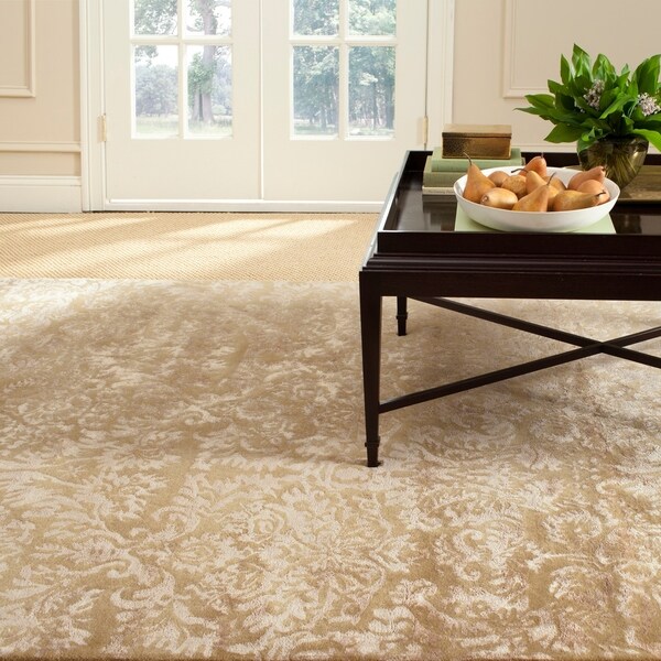 Martha Stewart by Safavieh Damask Honeycomb Wool/ Viscose Rug - 8'6 x 11'6