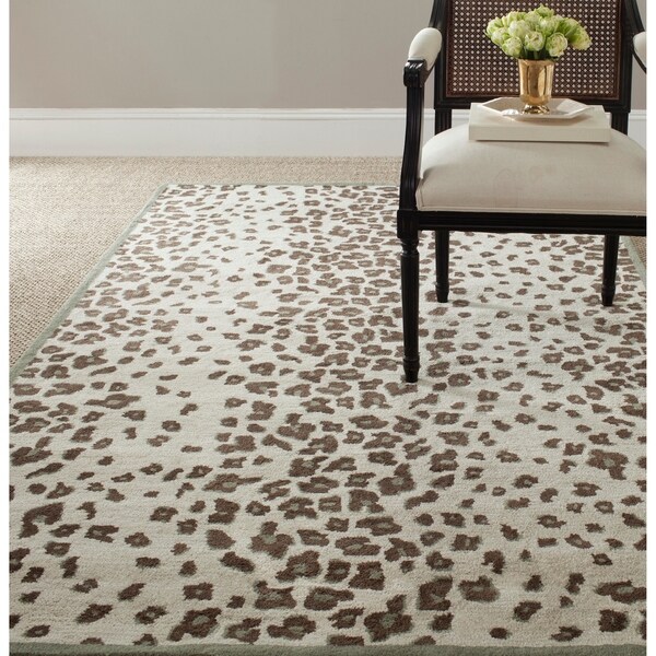 Martha Stewart by Safavieh Kalahari Grassland Green Wool/ Viscose Rug - 8' x 10'