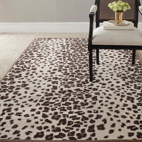 Martha Stewart by Safavieh Kalahari Sequoia Brown Wool/ Viscose Rug (8
