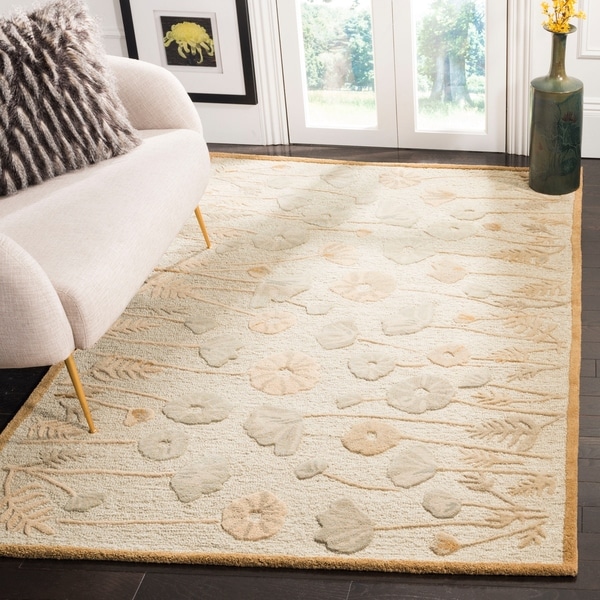 Martha Stewart by Safavieh Poppy Glossary Nutshell/ Brown Wool/ Viscose Rug - 9'6 x 13'6