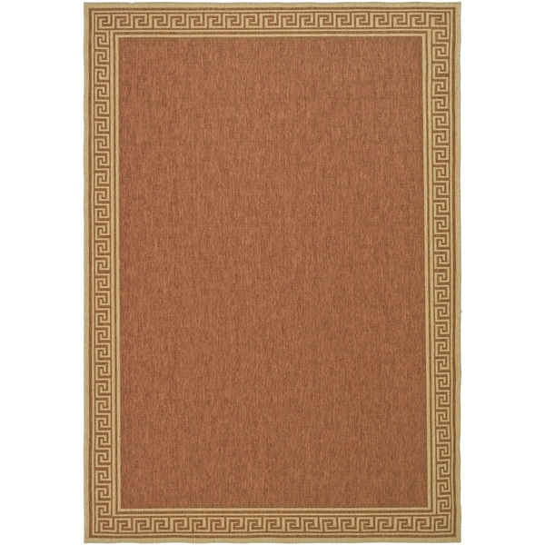 Martha Stewart Byzantium Terracotta/ Beige Indoor/ Outdoor Rug (8' x 11' 2) Martha Stewart 7x9   10x14 Rugs