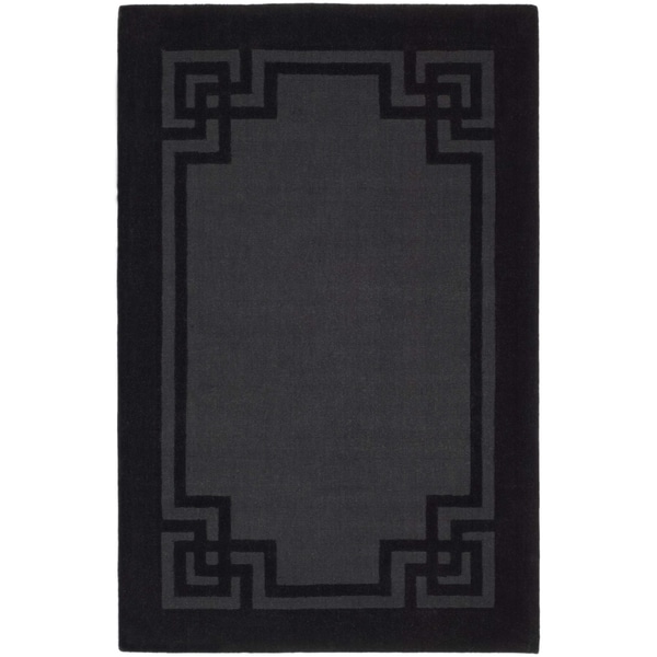 Martha Stewart Deco Frame Phantom Wool Rug (5' x 8') Martha Stewart 5x8   6x9 Rugs