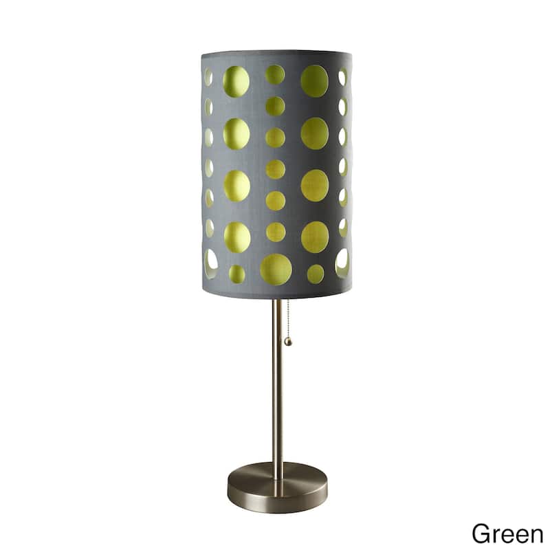 33-inch Modern Retro Grey Table Lamp - Green