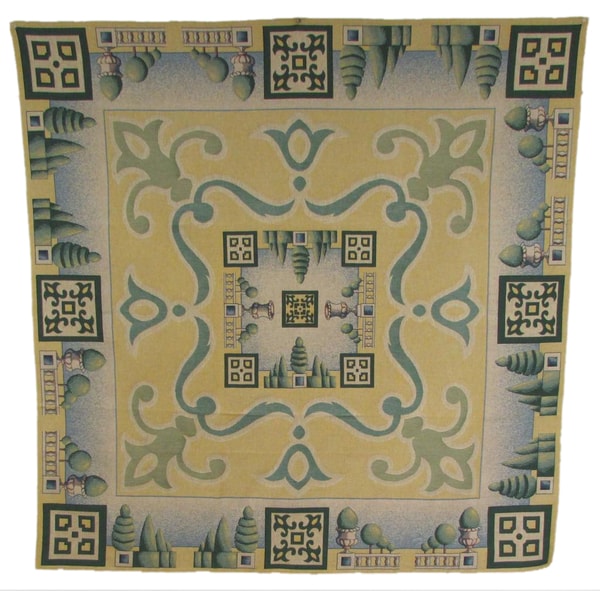 French 60 inch Square Heavyweight Woven Table Cover