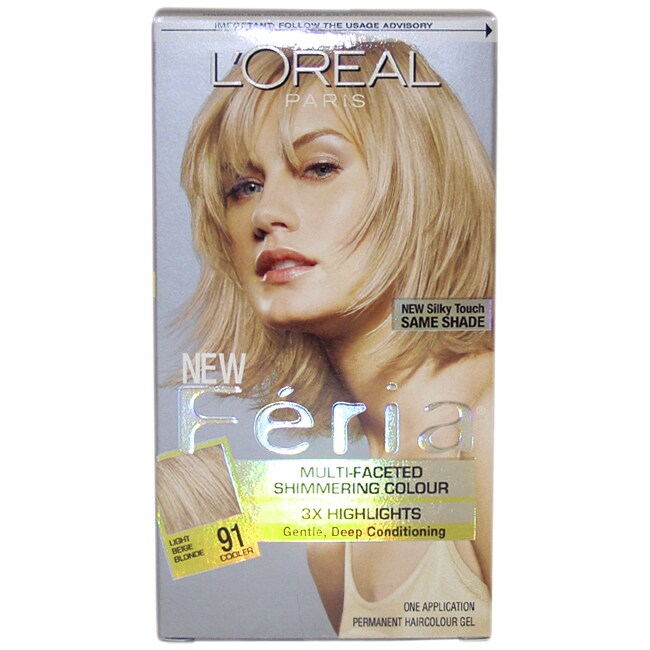 Shop L Oreal Feria Multi Faceted Shimmering 91 Light Beige Blonde