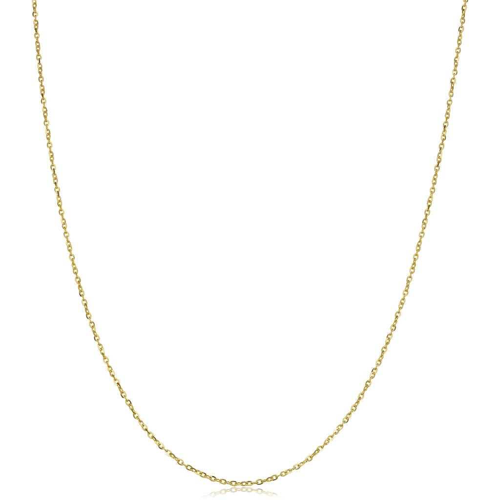 14k Yellow Gold 1-mm Flat Cable Link Chain (16-20 inches)