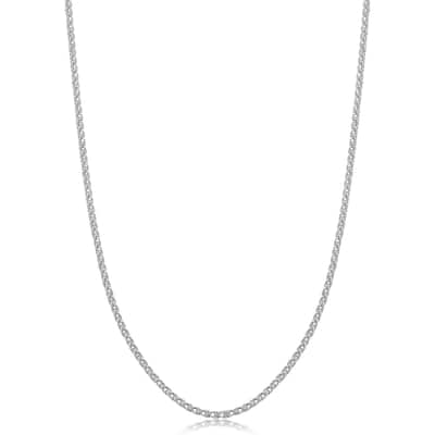 Fremada Italian Sterling Silver 1.5mm Round Wheat Chain (14-36 Inch)