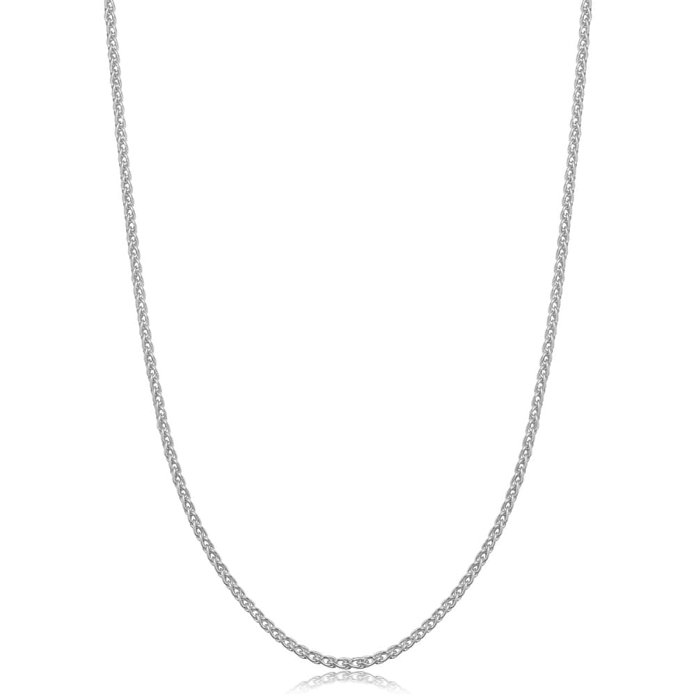 Fremada Italian Sterling Silver 1.5mm Round Wheat Chain (14-36 Inch)