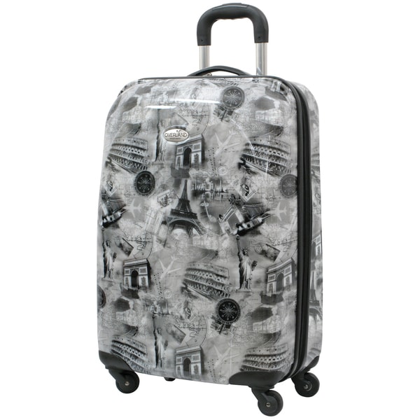 Shop Destinations 21-inch Carry-on Hardside Spinner Luggage Upright Suitcase - On Sale - Free ...