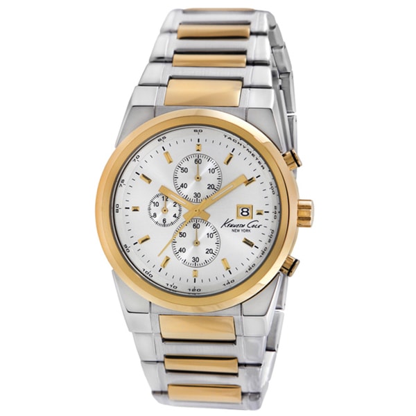 Kenneth Cole New York Men's Two tone Chronograph Watch Kenneth Cole New York Men's Kenneth Cole Watches