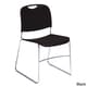 preview thumbnail 5 of 3, NPS 8500 Styles - Sled Base Cafetorium Chair - Hi-Tech Ultra Compact Stack Chair Black