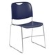 preview thumbnail 2 of 3, NPS 8500 Styles - Sled Base Cafetorium Chair - Hi-Tech Ultra Compact Stack Chair Blue