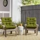 Havenside Home Driftwood Outdoor All-weather High-back Chair Cushions (Set of 2) - Thumbnail 0
