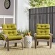 Havenside Home Driftwood Outdoor All-weather High-back Chair Cushions (Set of 2) - Thumbnail 1