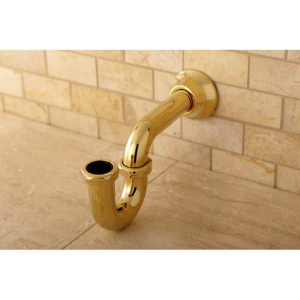Decorative Polished Brass Plumbing Supply Kit (Drain, Shut-off Valves and Supply Lines)