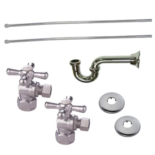 Kingston Brass Decorative Polished Chrome Plumbing Supply Kit