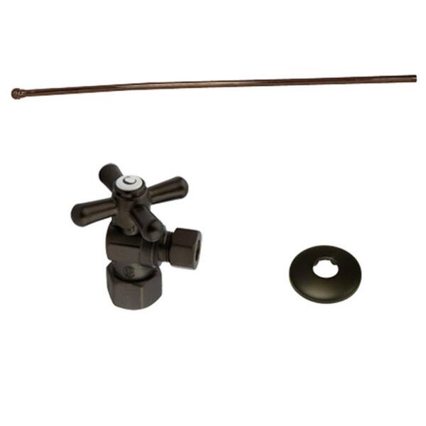 Kingston Brass Decorative Oil Rubbed Bronze Toilet Plumbing Supply Kit