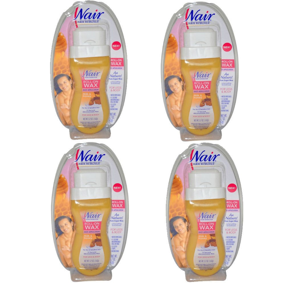 Nair Milk and Honey Roll On Wax for Legs and Body (Pack of 4) Today $