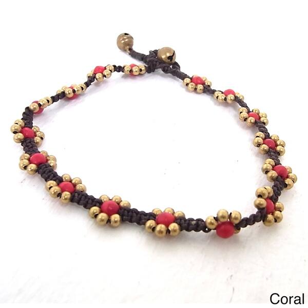 Flower Beads Anklet (Thailand) Anklets