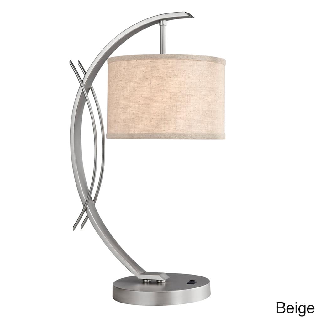 Eclipse 1-light Satin Nickel Table Lamp