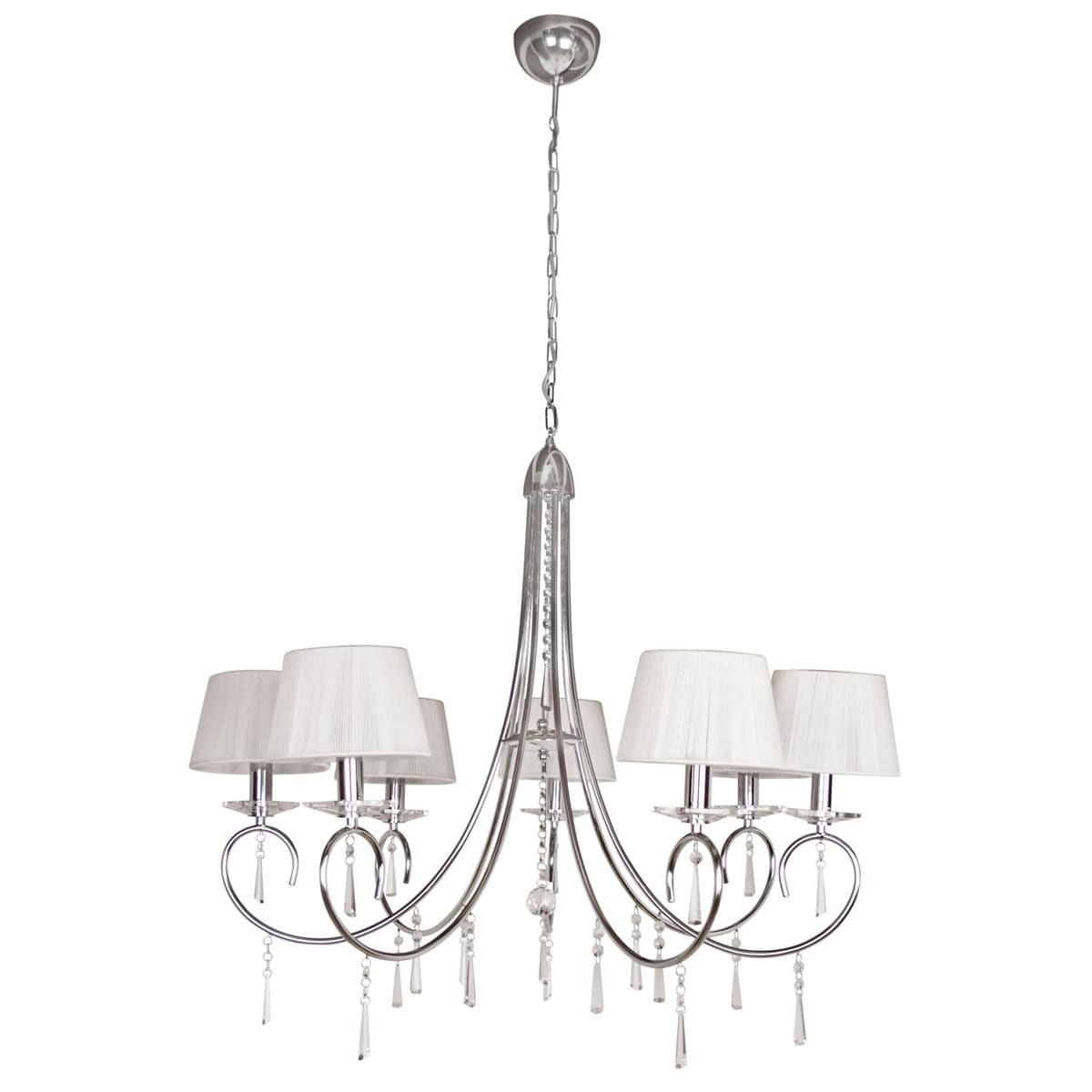 EGLO 'Selene' 7-light Crystal Droplet Chandelier (Chandelier) - Chandeliers For Bedrooms by Overstock.com