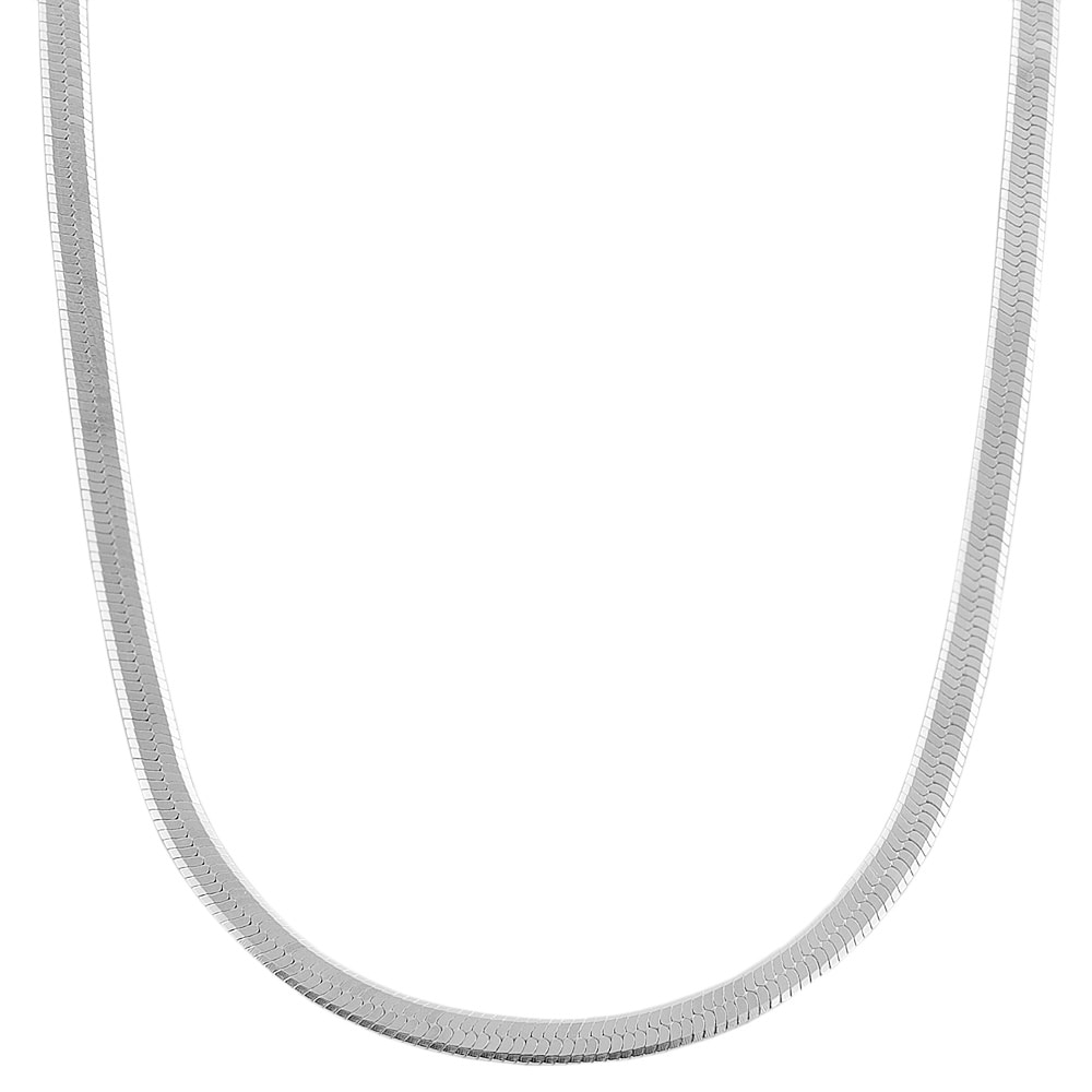 Au Naturale Sterling Silver 2.8-mm Herringbone Necklace (18-30 inches)