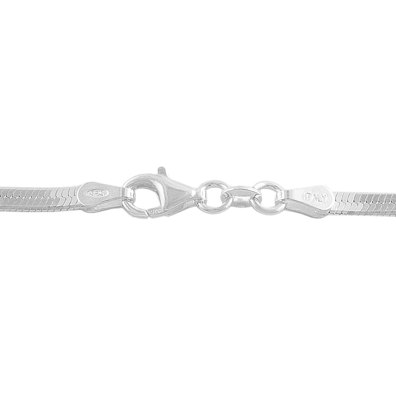 Fremada Sterling Silver 2.8-mm Herringbone Necklace (18-30 inches)
