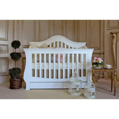 Million Dollar Baby Classic Ashbury 4-in-1 Convertible Crib with Toddler Rail
