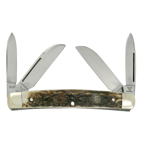 Hen & Rooster Deer Stag Congress German Stainless Steel Pocket Knife